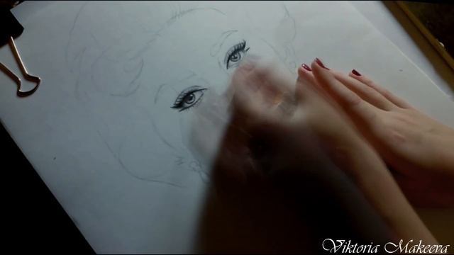 Портрет по фото- Софи Лорен (Drawing Sophia Loren) смотреть онлайн