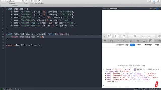 8 Javascript Array Methods to make your life easier. смотреть онлайн