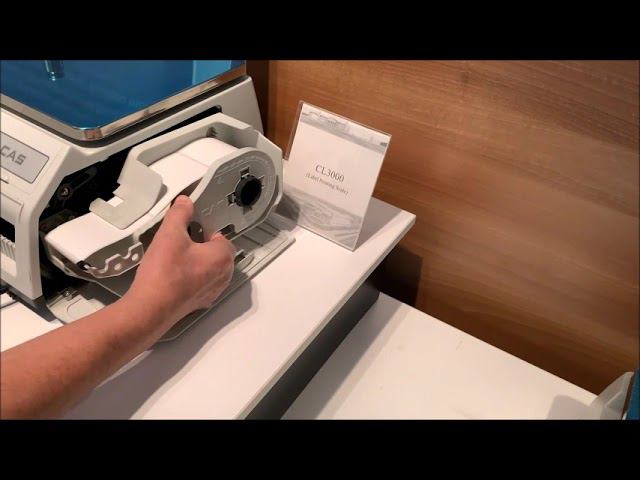 Термоэтикетки CAS в весах  с чекопечатью