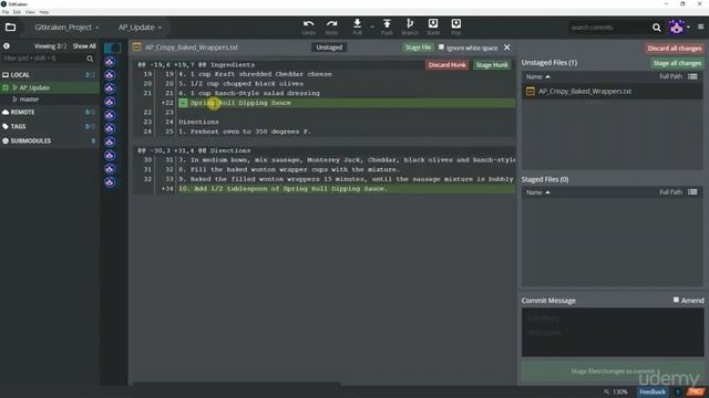 Git Github Gitkraken: Version Control without Command Line : Your First Branch and Merge смотреть онлайн