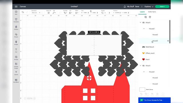 3D Cricut Project | Valentine's Houses for DIY Home Decor | Free SVG File & Paper Craft Tutorial смотреть онлайн