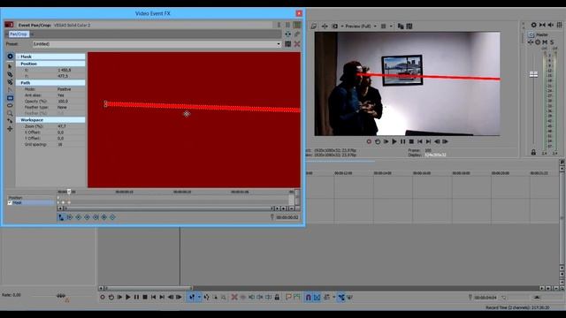 Эффект лазеры из глаз/The effect Laser eyes - Sony Vegas Pro смотреть онлайн