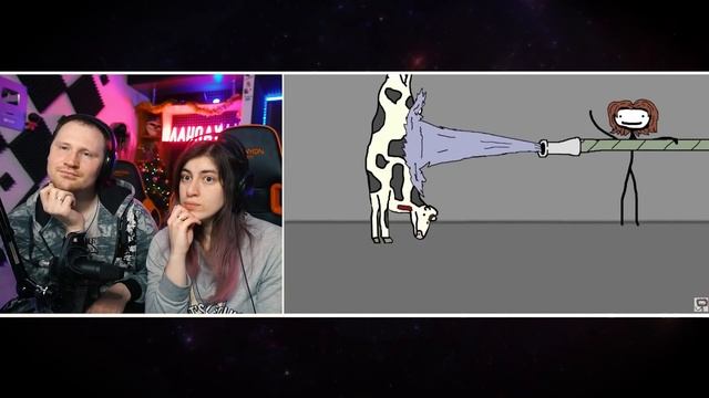 История одного бычка | РЕАКЦИЯ на Академия Сэма О'Нэллы (Русская Озвучка Broccoli) смотреть онлайн