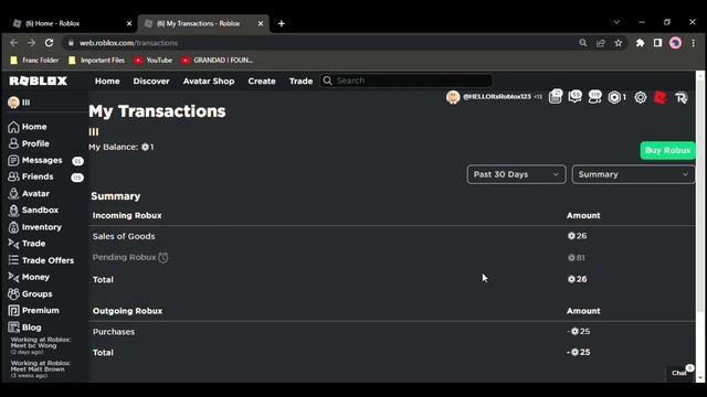 How to check your pending robux. смотреть онлайн