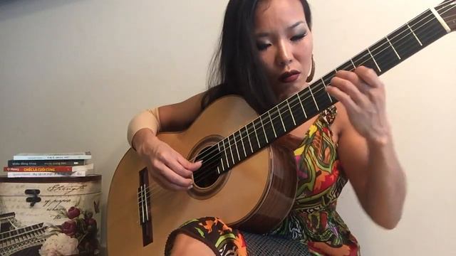 La boheme (Charles Aznavour), by Thu Le Classical guitar, arr.Jean Marie Raymond смотреть онлайн