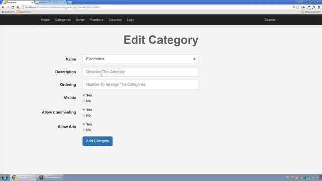 eCommerce Shop in Arabic #055 - Categories - Create Edit Page смотреть онлайн