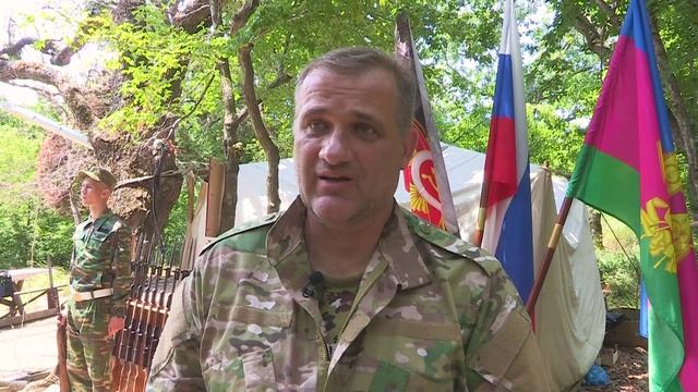 Рядом с заповедником «Утриш» организован казачий палаточный лагерь