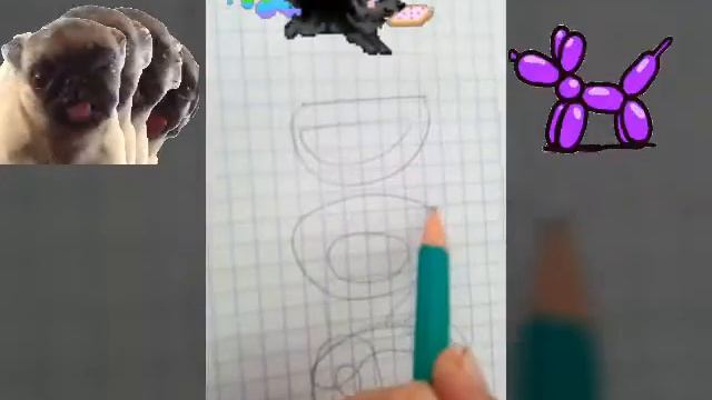 Рисую собаку из слова DOG смотреть онлайн