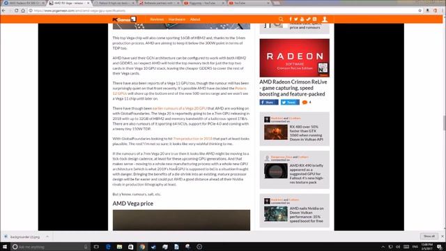 AMD VEGA/RX 500 NEWS/RUMORS: RX 490, RX 500 REBRAND???!!! смотреть онлайн
