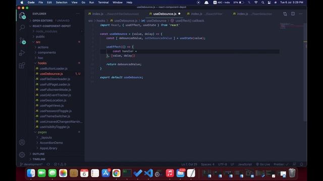 Debounced Input using a custom hook in reactjs смотреть онлайн