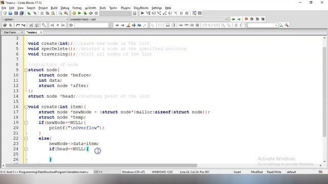 Deletion After Specified Node - doubly linked list | Data Structure | C Language | Quick Tech смотреть онлайн