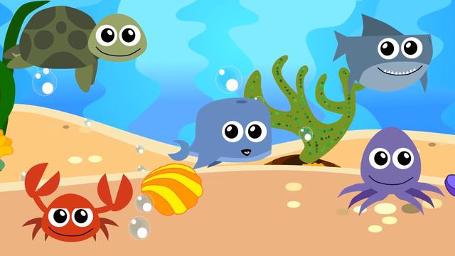 BABY SHARK Song for children. АКУЛЁНОК развивающая песенка для детей. Мультик про животных. смотреть онлайн