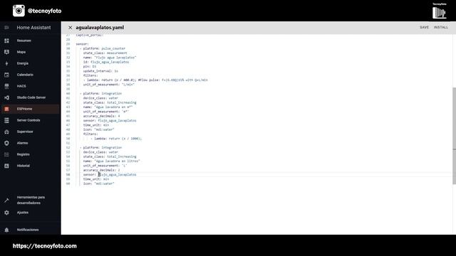 CONTADOR de AGUA con ESPHome y Home Assistant. смотреть онлайн