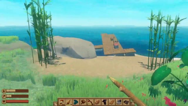 АКУЛА НЕ ДАЕТ ПОКОЯ!!!!!!!!!ПЕРВЫЙ ОСТРОВ!!!!! Raft смотреть онлайн