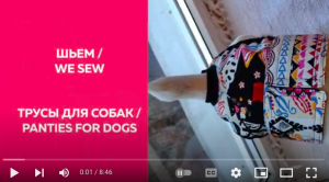 Шьем _We sew _ трусы для собак _ panties for dogs