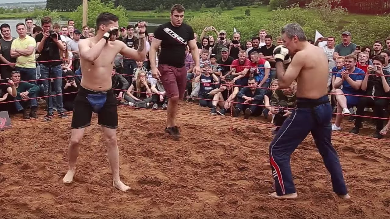 ДЕД В ТРЕНИКАХ против Бойца ММА !!!! смотреть онлайн