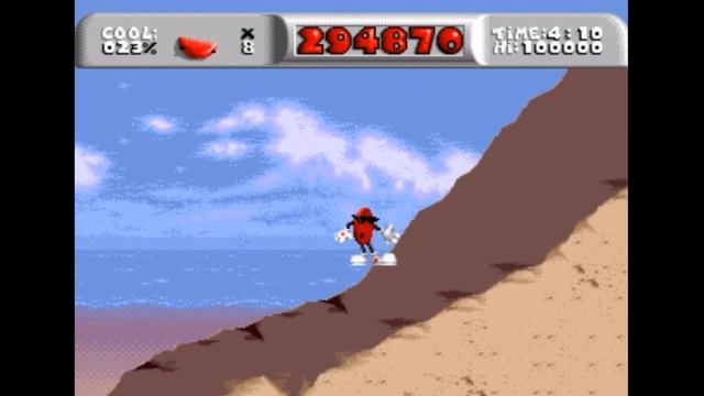 Sega Mega Drive 2 (Smd) 16-bit Cool Spot Level 11 Surf Patrol