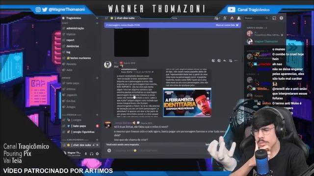 MOMENTO NERDOLA! TRAGICÔMICO FALA SOBRE HERÓI RAÍZ VS. HERÓI LACRADOR | Cortes do Michi смотреть онлайн