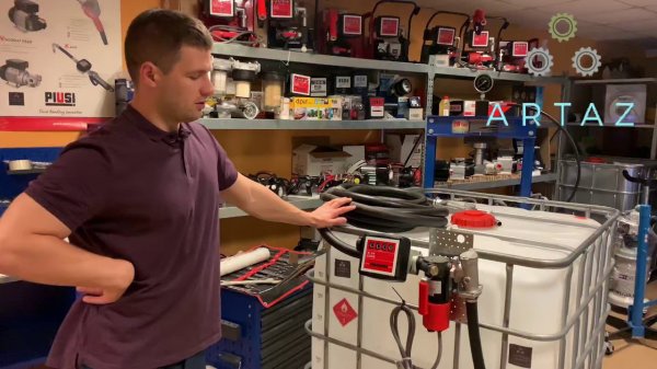 Мини АЗС для дизельного топлива 12в 60 л.м. artaz DT1000-0912