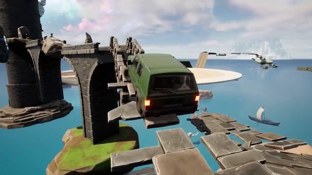 В Steam вышел платформер, где нужно взбираться вверх через препятствия на машине — Drive Up смотреть онлайн