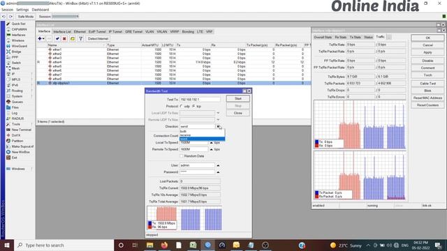 CCR2116-12G-4S+ B/w performance test #mikrotik #performance #onlineindia #ccr2116 #ccr @OnlineIndia смотреть онлайн