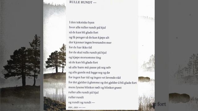 Rolf Jacobsen & Egil Kapstad - Rulle rundt...og rundt (Rolf Jacobsen) (med tekst) смотреть онлайн