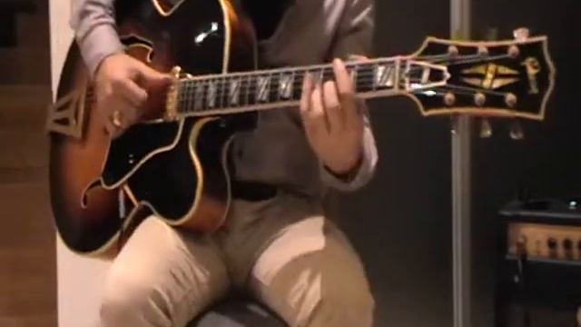 Gibson S400 archtop guitar 1960 - DeArmond 1100 PU смотреть онлайн