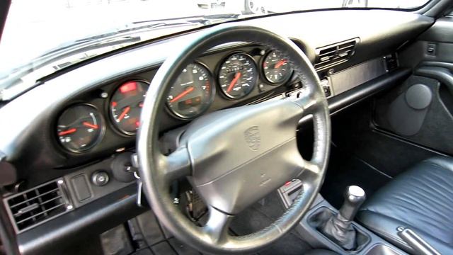 1997 Porsche 911 / 993 Turbo Coupe 6 speed Black on Black 17,882 miles смотреть онлайн