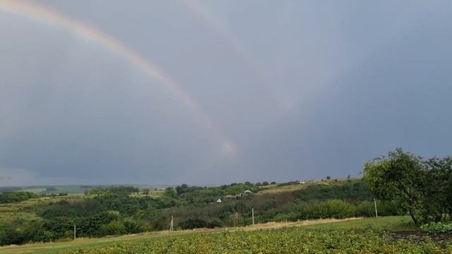 Двойная радуга над селом Дегтярное. 25.07.22 #дегтярное #жизньвдеревне смотреть онлайн