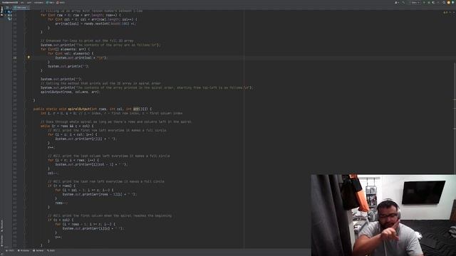 Java: Assignment #3B (Arrays Spiral Output) смотреть онлайн