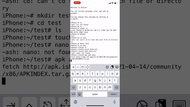 Menginstall termux pada Iphone | iSH Shell смотреть онлайн