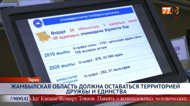 ЖАМБЫЛСКАЯ ОБЛАСТЬ ДОЛЖНА ОСТАВАТЬСЯ ТЕРРИТОРИЕЙ ДРУЖБЫ И ЕДИНСТВА смотреть онлайн