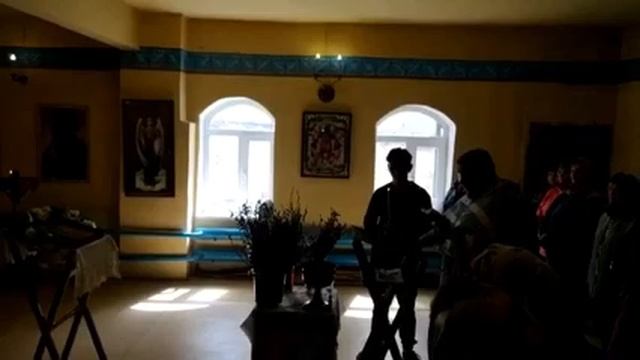 Вербное воскресенье.Служба в церкви.Ураганный ветер. смотреть онлайн