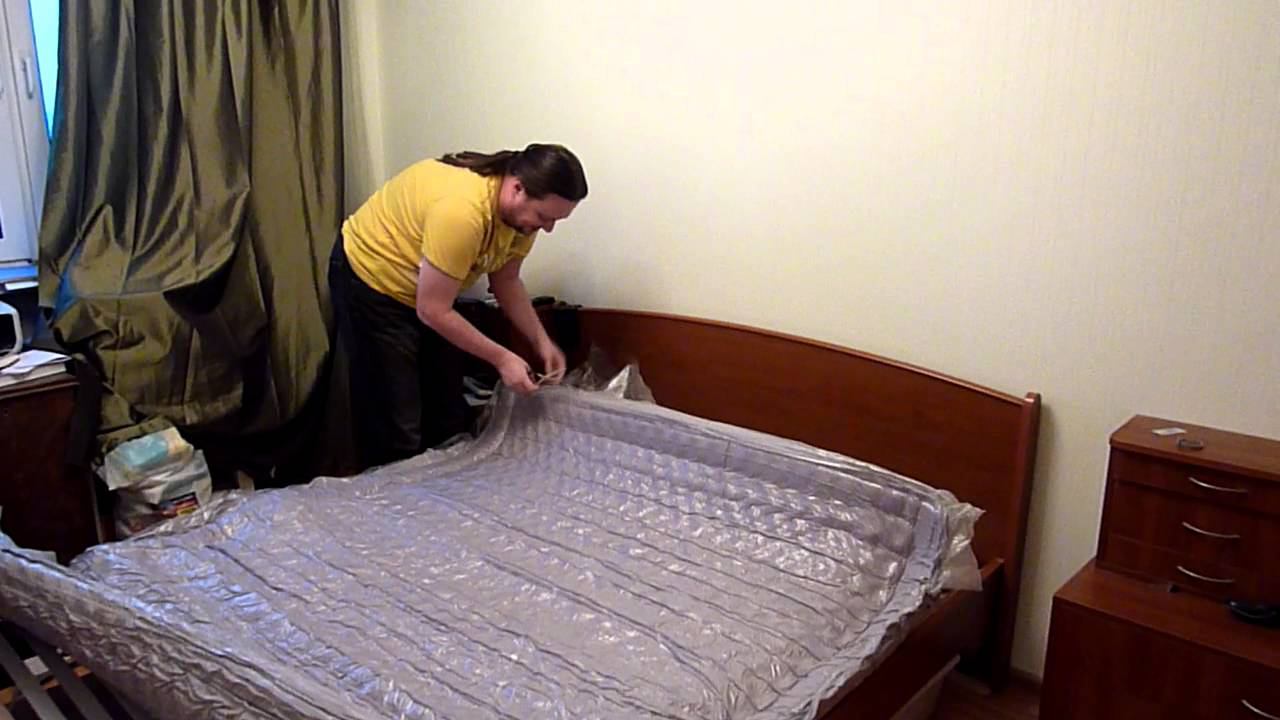 Пружинный матрас IKEA Hedfors в вакуумной упаковке смотреть онлайн
