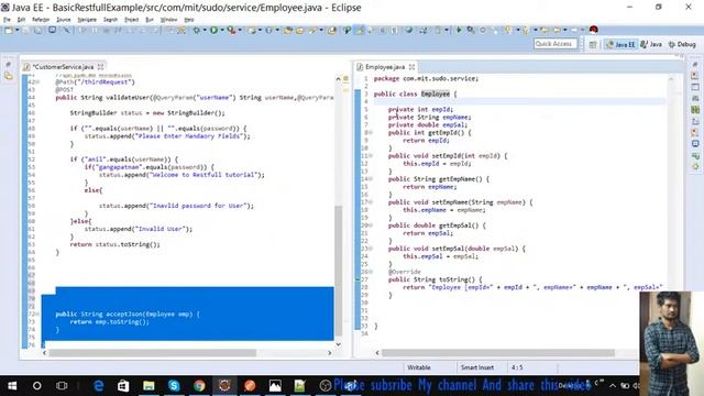 restful web services example in java - Part 4 | consuming json rest services in java смотреть онлайн