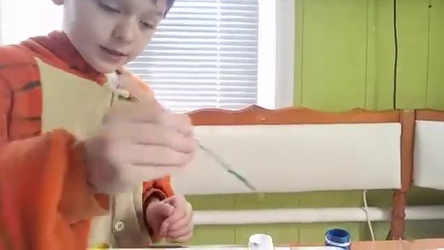 рисуем в технике Эбру перо жар птица ???????? 1-часть смотреть онлайн