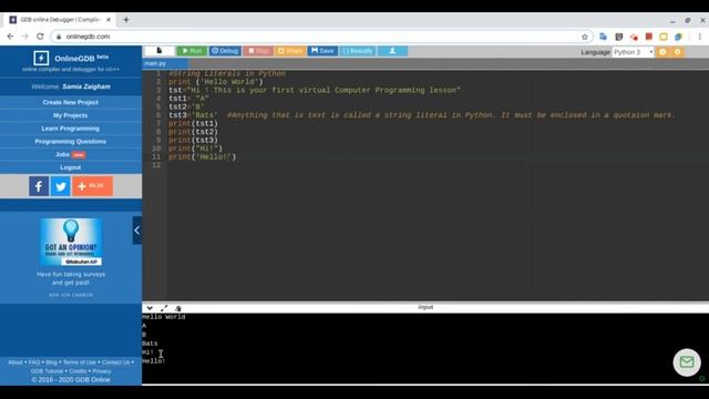 Python: Understanding String Literals смотреть онлайн