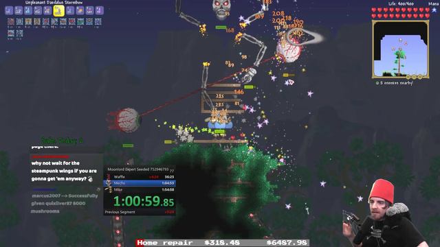 Terraria Speedrun Expert Moonlord Seeded WR 2:02:28 смотреть онлайн