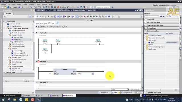 Design Webserver On TIA Portal And Control PLC S7-1200 Via Internet Web Browser смотреть онлайн