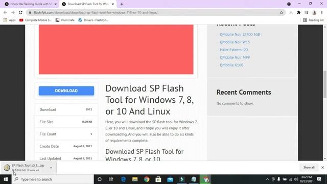 How to flash Honor 8A SP Flash Tool Guide смотреть онлайн