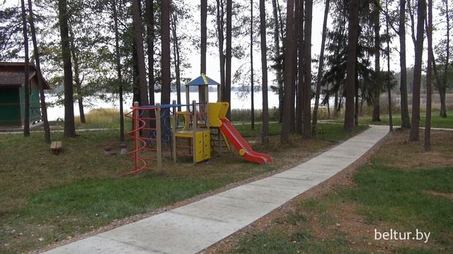 Пансионат Лесное-Рудня - детская площадка, Отдых в Беларуси смотреть онлайн