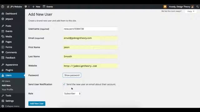 How to create a new user profile in WordPress смотреть онлайн