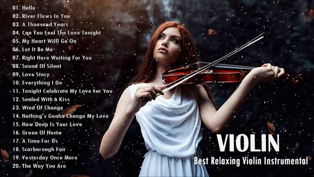 Top 50 Violin Love Songs Instrumental - Best Relaxing Instrumental Music