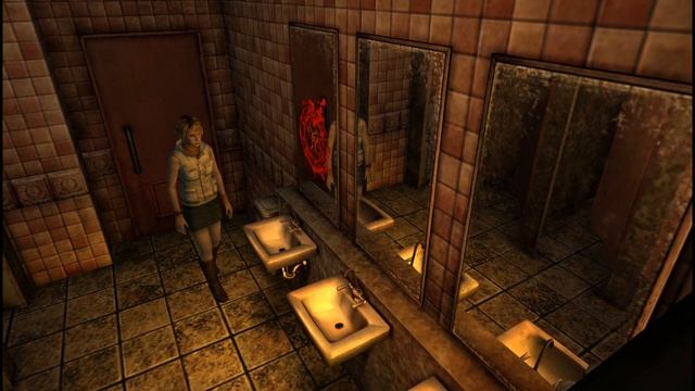 Silent Hill 3. Пробуем зайти Хизер за зеркало с помощью читов. смотреть онлайн