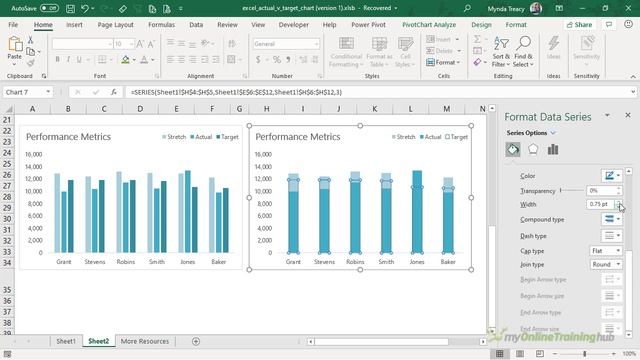 Impress Your Boss with this Excel Actual v Target Chart Technique - Quick and Easy! смотреть онлайн