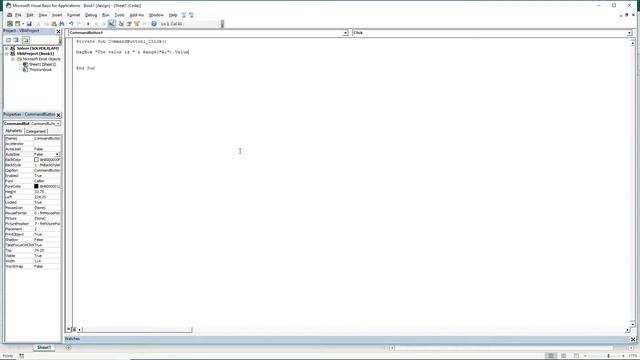 EXCEL VBA | How to display the value of a cell in a message box? смотреть онлайн