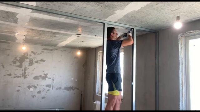 Монтаж перегородок из ГКЛ смотреть онлайн