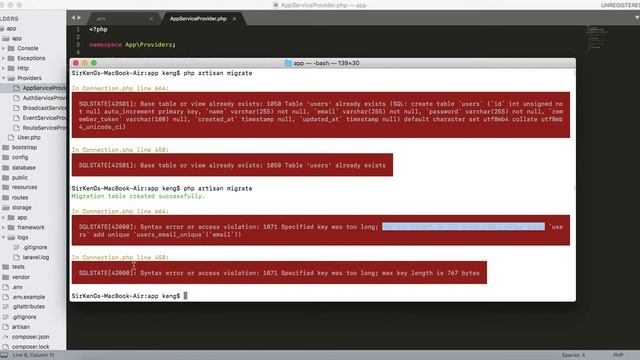 Lesson-18: Model3 (Migrations สร้าง Table ด้วยคำสั่ง php artisan) смотреть онлайн