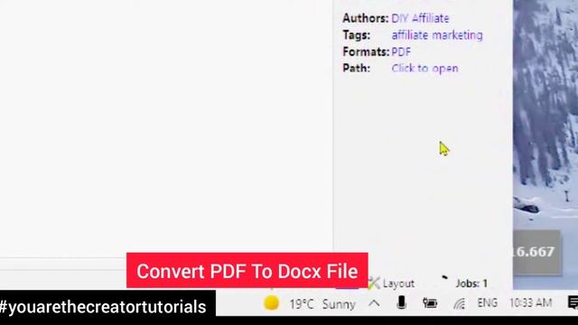 @DIYAffiliate #LearnHow To Use Calibre to Convert PDF to Docx #youarethecreatortutorials смотреть онлайн