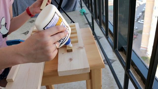 Подставка под горячее из дерева, своими руками, из рейки клеем DIY смотреть онлайн